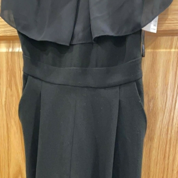 Josie Natori Core Crepe With Lace  Jumpsuit - Picture 6 of 11